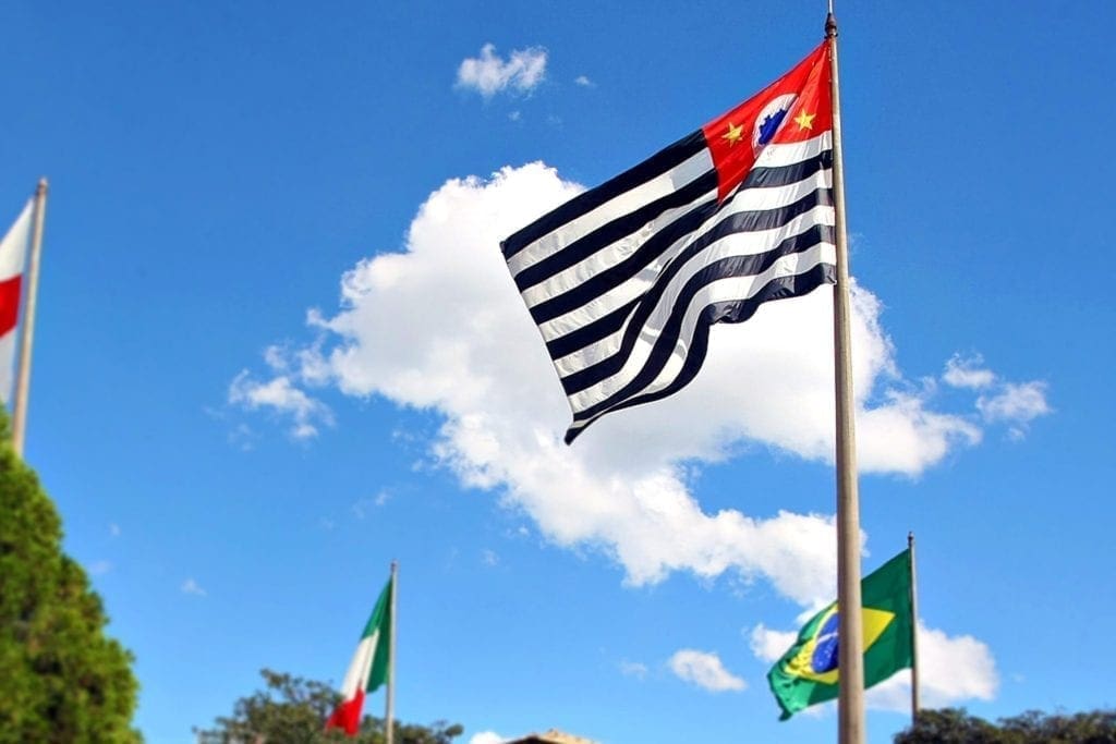 imagem bandeira estado de sao paulo