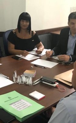 04 de fev 19 em reunião com o Secretário da SAP, Cel. Nivaldo, protocolando reivindicações da categoria