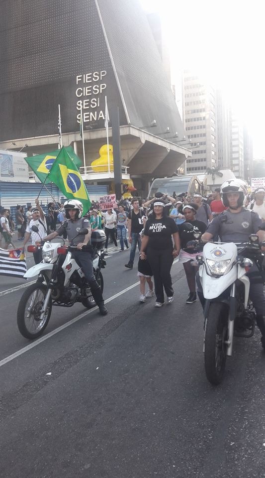 Adriana Borgo - TBT Protesto contra morte de Policiais