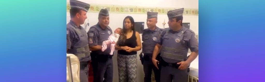 Adriana Borgo - PMs em salvamento de bebe na cidade de Sao Roque