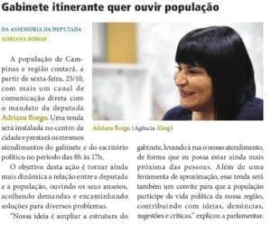 Adriana Borgo na Midia - Diario Oficial do Estado de Sao Paulo - 23 de Outubro de 2019