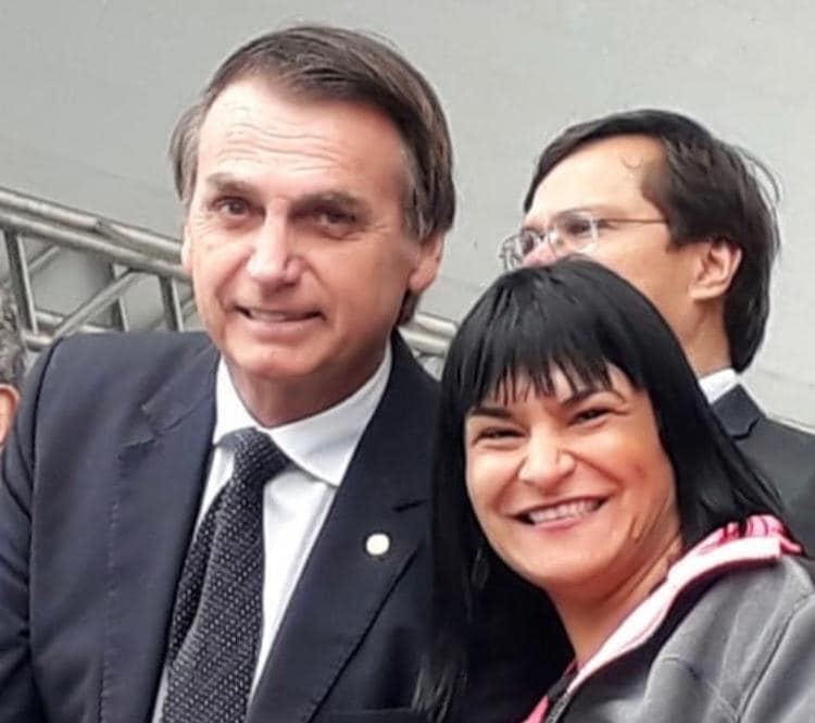 Adriana Borgo - foto com Presidente Jair Bolsonaro