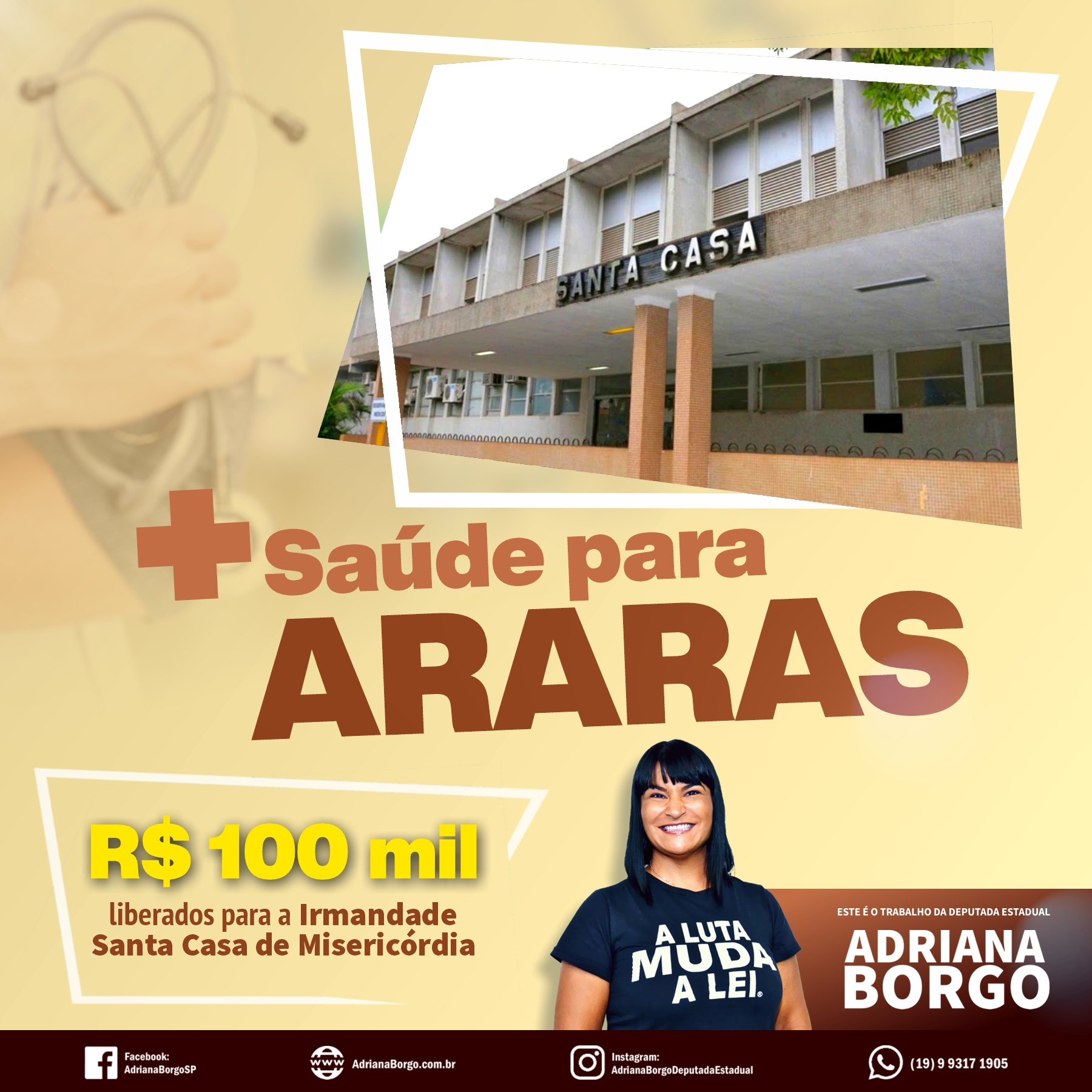 Adriana Borgo - Emenda de Saúde para a cidade de Araras