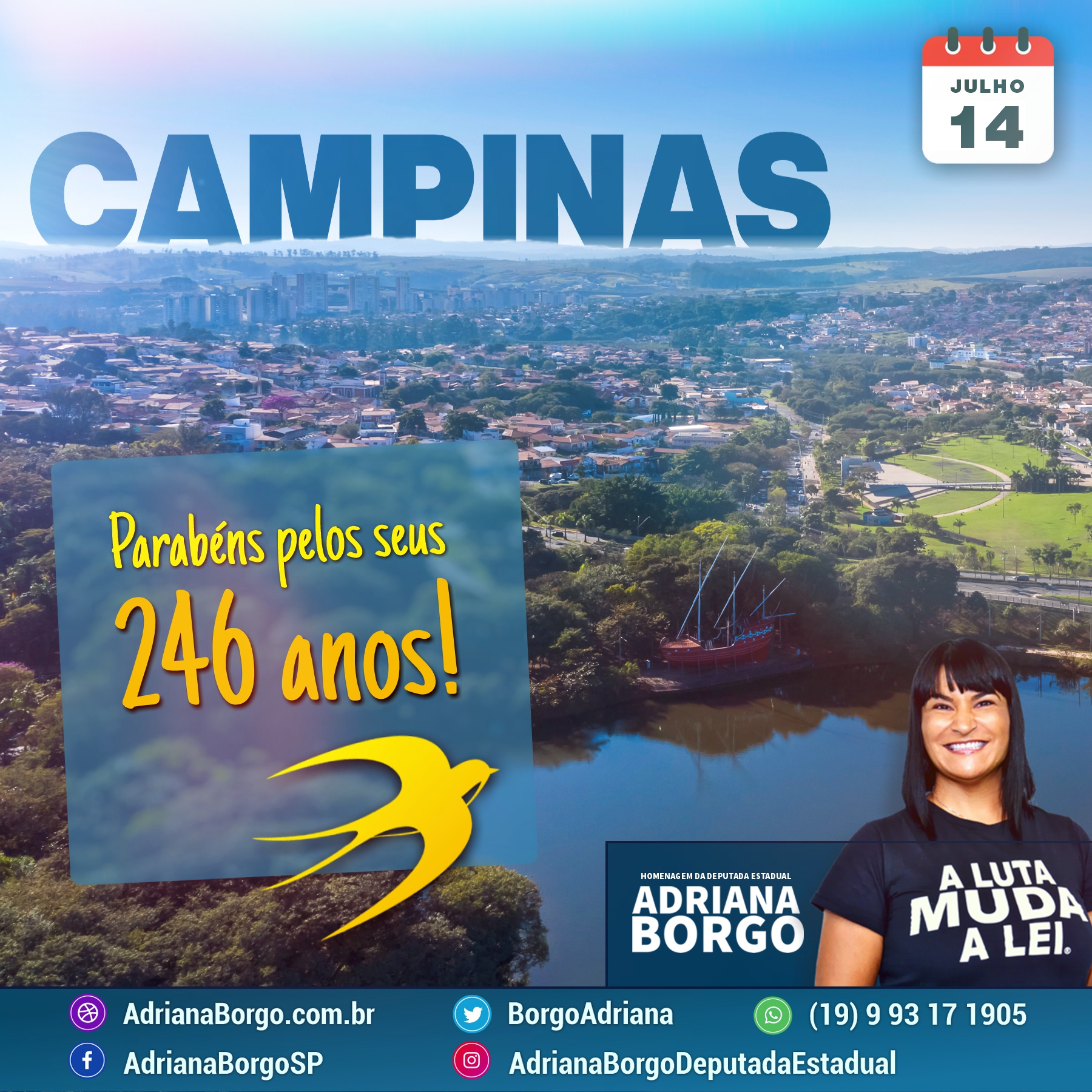 Adriana Borgo - Aniversário de Campinas 2020