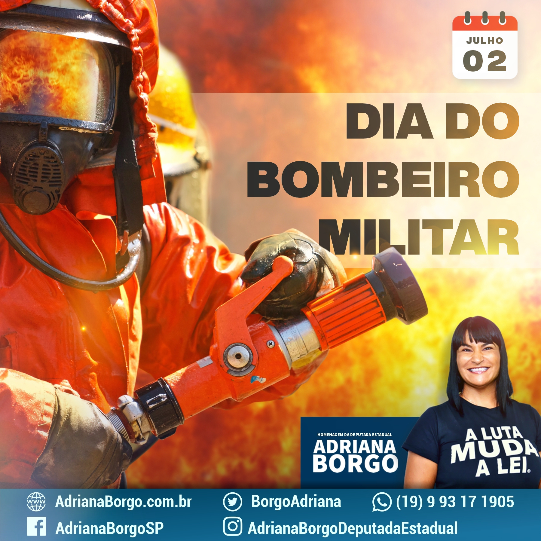 Adriana Borgo - Dia do Bombeiro Militar 2020