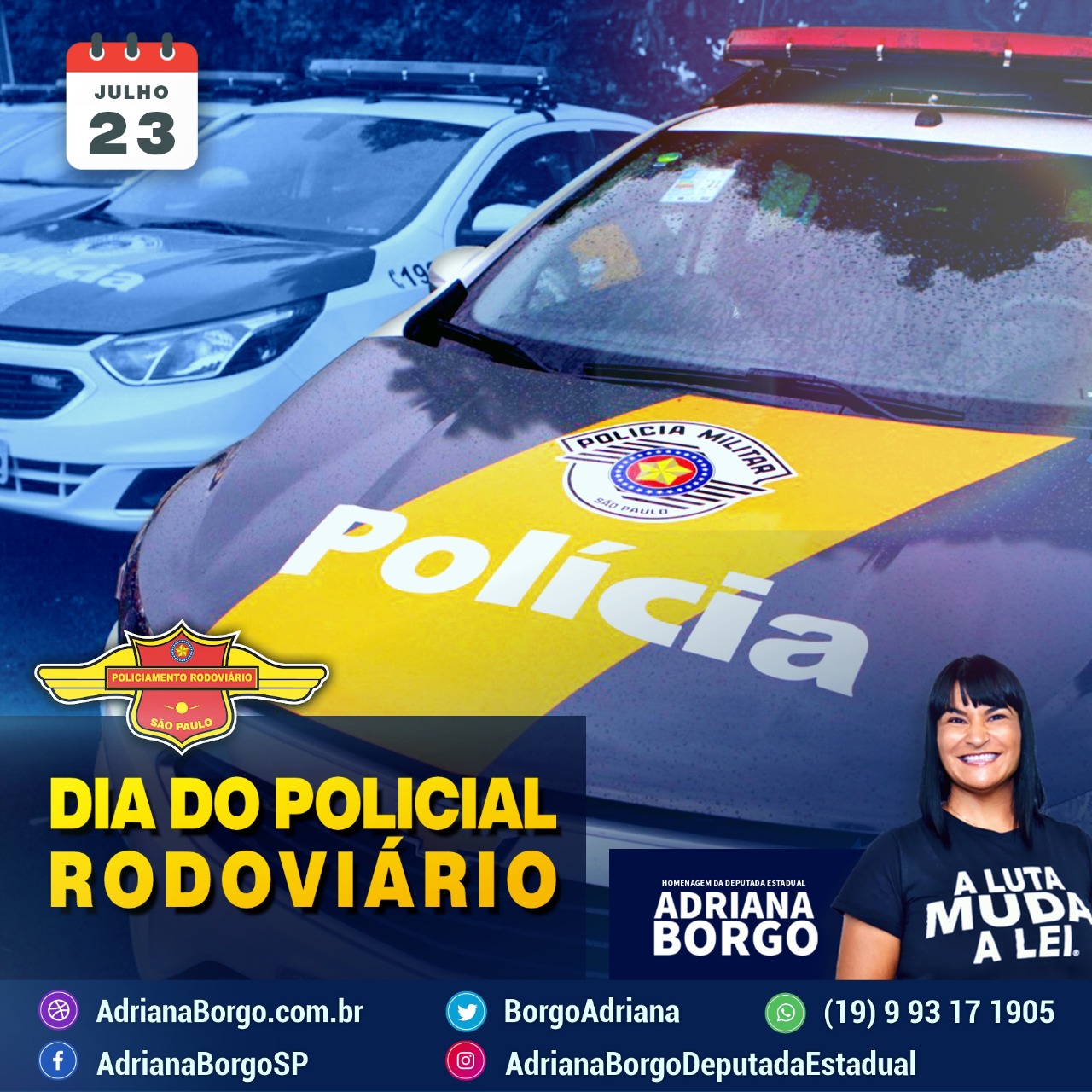Adriana Borgo - Dia do Policial Rodoviario 2020