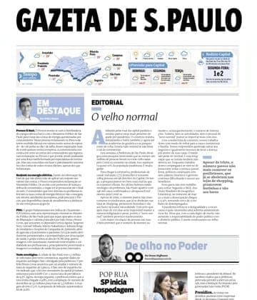 Adriana Borgo - Na Midia - Gazeta de SP - 13 de julho de 2020