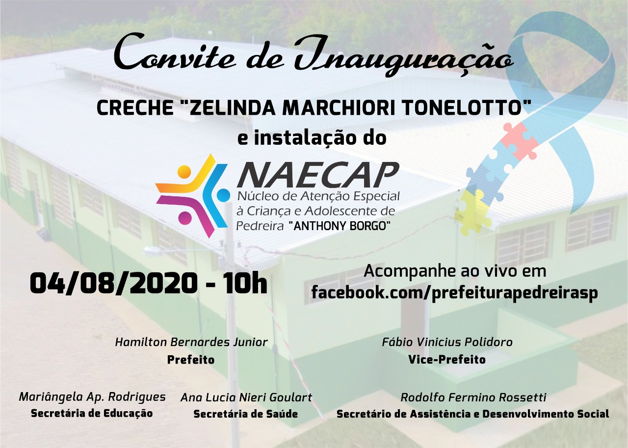 Adriana Borgo - Convite Creche Zelinda Tonelotto